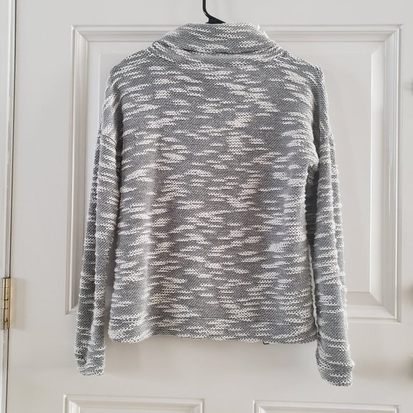 CONVERSE One Star Cowl Neck Pullover Sweater Side Zip SZ XS - Picture 2 of 14